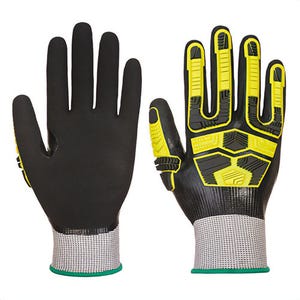 Portwest AP55G8RXXL Waterproof Cut Impact Glove, Cut Level A5, Gray/Black, 2XL