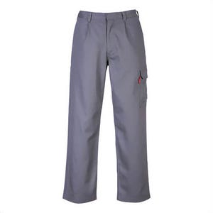 Portwest BZ31GRTXL Bizweld® Work Flame Resistant Cargo Pants, Gray, Tall, XL