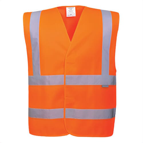 Portwest C470YERXX/3X Hi-Viz Band and Brace Vest, Hook and Loop Closure, Yellow, 2XL/3XL