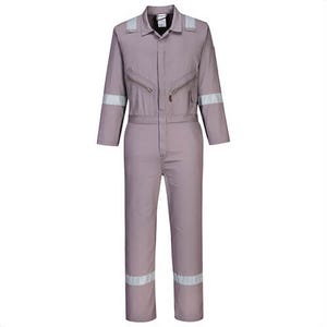 Portwest C814NARXXXL Ionaâ„¢ Enhanced Cotton Coverall, 8 Pockets, Reflective Tape, Navy, 3XL