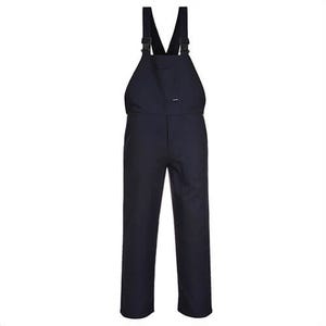 Portwest C881NARXL Cotton Bib and Brace, 100% Cotton, Adjustable Straps, 4 Pockets, 40+ UPF Rated Fabric, Navy, XL