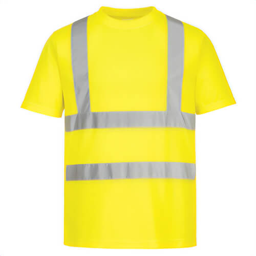 Portwest EC12YERXXXL Eco Hi-Viz T-Shirt Short Sleeve, 6 pk, Yellow, 3XL