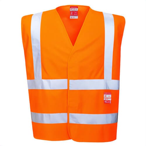 Portwest FR75YERXX/3X Bizflame® Hi-Viz Flame Resistant Vest, Yellow, 2XL/3XL