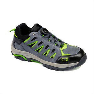 Portwest FT18GGN47 Steelite Wire Lace, Safety Sneaker Grey/Green, Size 13