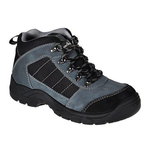 Portwest FW63BKR48 Steelite Trekker Boot, Steeltoe Cap, Puncture Resistant Midsole, Suede/Textile Upper, Black, Size 14