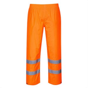 Portwest H441YERXXXL Hi-Viz Rain Pants, Waterproof, Reflective Tape, Fully Elastic Waistband, 40+ UPF Rated Fabric, Yellow, 3XL