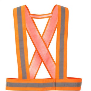 Portwest HV55YER Hi-Viz Strap, Hook and Loop Closure, 3 in Band Width, 1.2 in Wide Reflective, Tape, Yellow