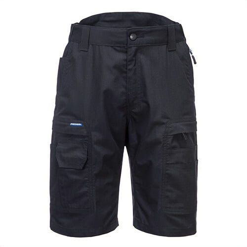 Portwest KX340DNR42 KX3™ Ripstop Shorts, High Rise, 11 Pockets, 40+ UPF Rated Fabric, Dark Navy, Size 42