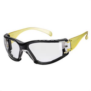 Portwest PS32CLR Wrap Around Plus Safety Glasses, Lightweight, Flexible Arms, Anti-Scratch, Anti-Fog, 99% UV Protection, Clear