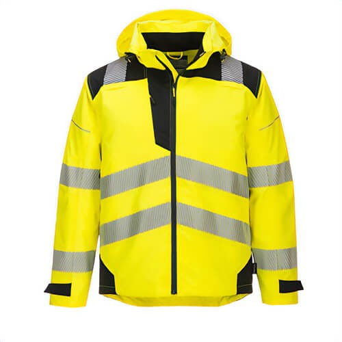 Portwest PW360YBRXXXL PW3 Hi-Viz Extreme Rain Jacket, Yellow/Black, 3XL