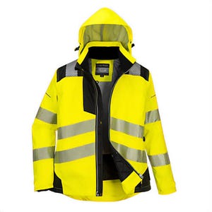 Portwest PW382YBRXXXL PW3 Hi-Viz Women's Winter Jacket, Yellow/Black, 3XL