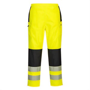 Portwest PW386YBRXXL PW3 Hi-Viz Women's Rain Pants, Yellow/Black, 2XL