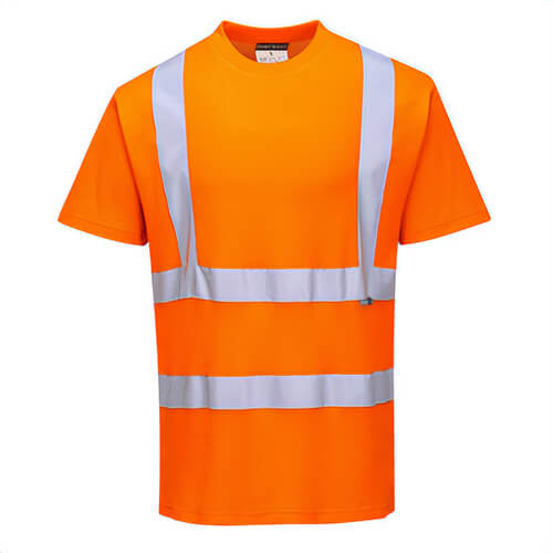 Portwest S170YETXXXL Hi-Viz Cotton Comfort T-Shirt Short Sleeve, Yellow, Tall, 3XL