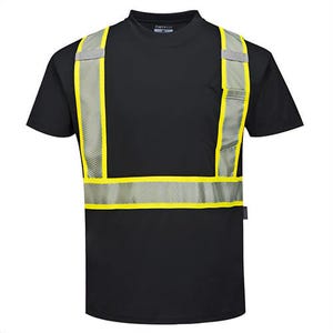 Portwest S396RERXXXL Ionaâ„¢ Plus Enhanced T-Shirt Short Sleeve, Red, 3XL