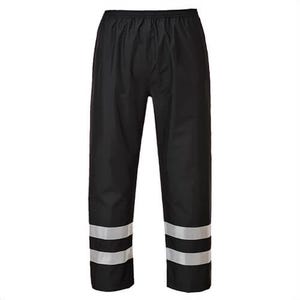Portwest S481NARXXXL Ionaâ„¢ Enhanced Rain Pants, Abrasion Resistant, Reflective Tape, Elasticized Waist, Side PocketsNavy, 3XL