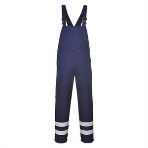 Portwest S916NARXXXL Ionaâ„¢ Enhanced Bib and Brace, 6 Pockets, Reflective Tape, Navy, 3XL