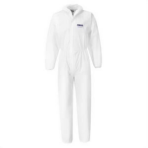 Portwest ST40WHRXXXL BizTexâ„¢ Microporous Coverall Type 5/6, White, 3XL, 50 pk