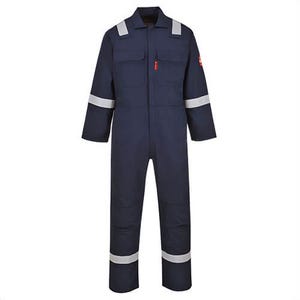 Portwest UBIZ5ORRXXXL Bizweld® Work Iona™ Flame Resistant Coverall, Orange, 3XL