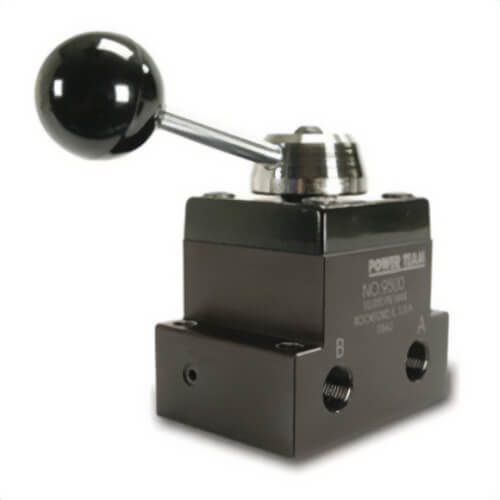 Power Team® 9500 3-Position Tandem Center Manual Valve, 3/8 in Port, 10,000 psi Pressure, 5 gpm Flow Rate, 4 Ports/Ways