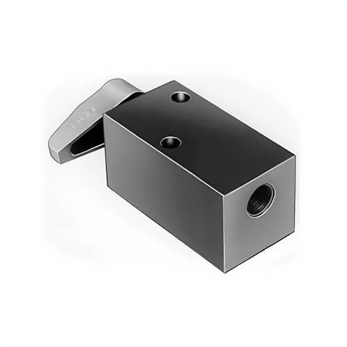 Power Team® 9517 Manual Pump Mounted Valve, 2-Way Ports/Ways, Steel Body, 3/8 in NPTF Port, 10,000 psi Pressure