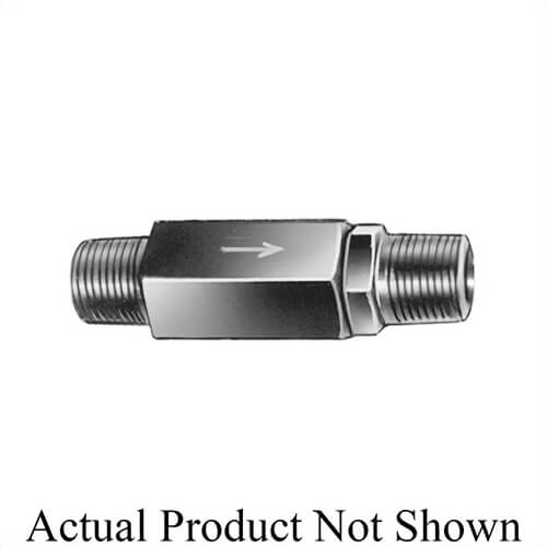 Power Team® 9580 1-Way In-Line Automatic Check Valve, Steel Body, 3/8 in Male NPTF Port, 10,000 psi Pressure