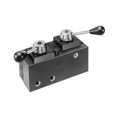 Power Team® 9632 Post Tensioning Multi-Strand Manual Tandem Center Pump Mounted Valve, 3/8 in NPTF Port, 10,000 psi Pressure