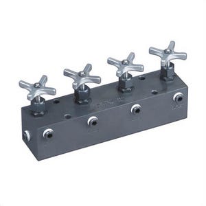 Power Team® 9644 Manifold Block with Needle Valves, for use with Remote and Pump Mounted Manifold