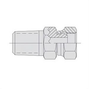 Power Team® 9676 Swivel Connector, 1/4 x 3/8 in Nominal, Male NPTF x Female NPSM End Style, Steel