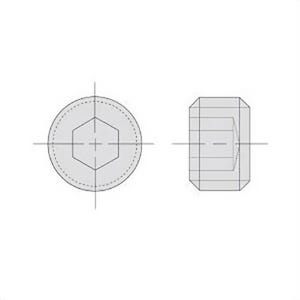 Power Team® 9688 Pipe Plug, NPTF End Style, Steel, 1/4 in Nominal