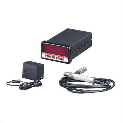 Power Team® DG100 Pressure Gauge, 0 to 10,000 psi Pressure, 1/4 in NPTF Connection, 5 A at 115V AC, 1 % Accuracy