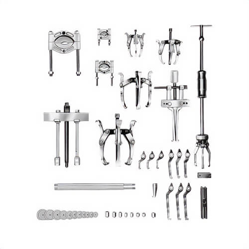 Power Team® IPS10M Manual Puller Set, MP Series, 10 ton Capacity, 14 pc