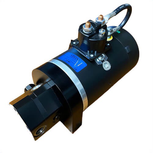 Power Team® MF-4046 Permanent Magnet Electric Motor With 9 Spline Shaft, 12 VDC, 2-Terminals, 3 in