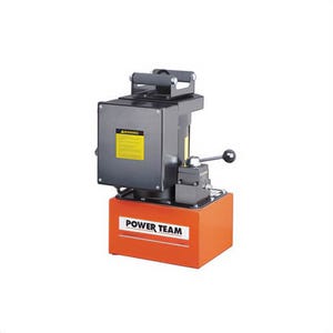 Power Team® PE213-230 3-Way Single Acting Electric Hydraulic Pump, 1 hp, 2 Stages, 590 in³ Reservoir, 22 in³/min Flow Rate