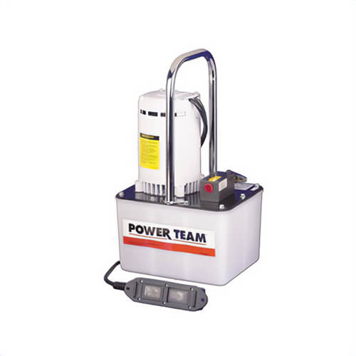 Power Team® PE174M-50-220 Portable Electric Hydraulic Pump, 1/2 hp, 2 Stages, 375 in³ Reservoir, 0 to 10,000 psi Pressure