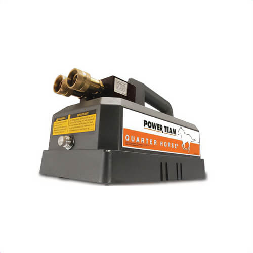 Power Team® PE104-220 Quarter Horse® Portable Electric Hydraulic Pump, 1/4 hp, 2 Stages, 60 in³ Reservoir, 10 in³/min