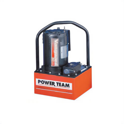 Power Team® PE304-220 Vanguard® Portable Electric Hydraulic Pump, 1 hp, 2 Stages, 280 in³ Reservoir, 30 in³/min Flow Rate