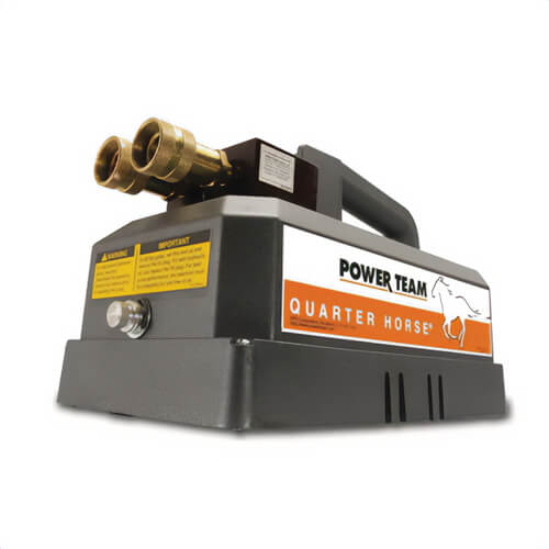 Power Team® PE102 Portable Electric/Hydraulic Pump, 2-Speed, 60 in³ Reservoir, 1/4 hp, 10/120 in³/min Flow Rate