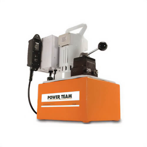 Power Team® PE554PT Vanguard® Portable Electric Hydraulic Pump, 1-1/8 hp, 2 Stages, 525 in³ Reservoir, 56 in³/min Flow Rate