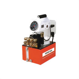 Power Team® PE55TWP-E220 Vanguard® Electric Hydraulic Pump, 1-1/8 hp, 2 Stages, 525 in³ Reservoir, 58 in³/min Flow Rate