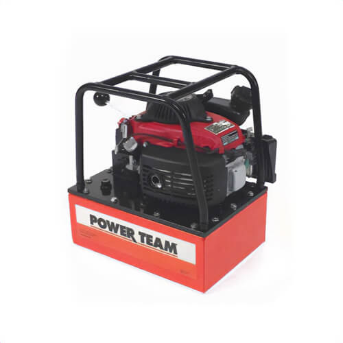 Power Team® PG553 Gasoline Pump, 1300 in³ Reservoir, 6 hp, 10,000 psi Max Pressure, 55 in³/min Flow Rate