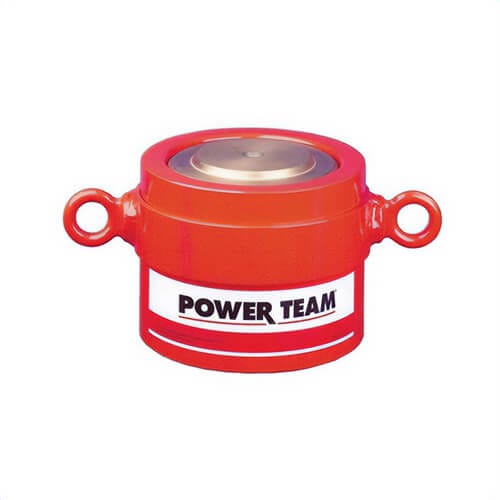 Power Team® R552C Hydraulic Cylinder, High Tonnage, Single Acting/Load Return Function, 2 in L Stroke, 55 ton Max Force