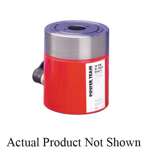 Power Team® RH121 Center Hole Welded Hydraulic Cylinder, RH Series, 12 ton, 1-5/8 in L Stroke