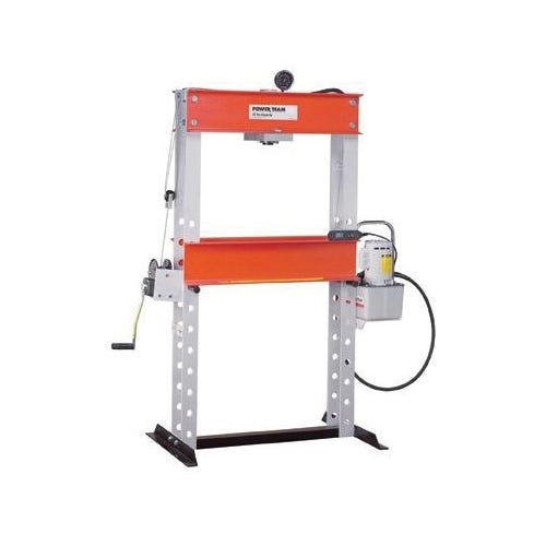 Power Team® SPA256 Economy Hydraulic Shop Press, 25 ton, 43 in Base Length, 28 in Base Width, 6-1/4 in Stroke Length