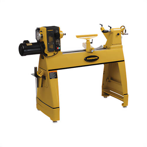 Powermatic® 1353001 Outboard Turning Woodworking Lathe with Adjustable Risers, 15-3/4 in Swing Over Tool Rest Base