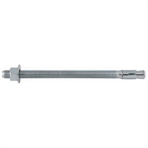 DeWALT® Power-Stud®+ Powers® 7439SD1-PWR Expansion Wedge Anchor, 5/8 in dia, 10 in OAL, 8 in L Thread, Carbon Steel, Zinc Plated