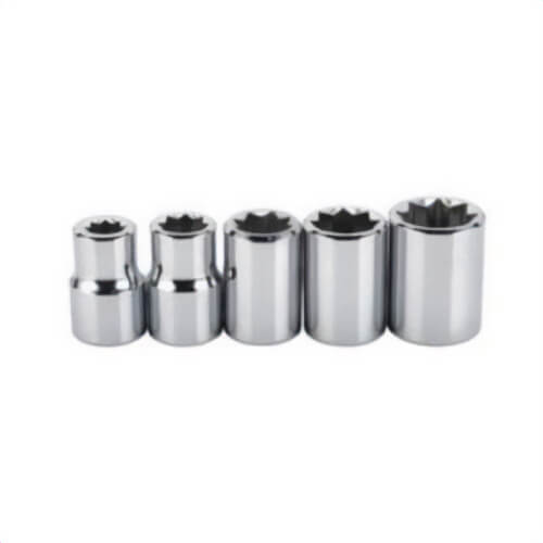 Proto® J52109 TorquePlus™ Socket Set, 8 Points, 3/8 in Drive, 5 pc, Included Socket Size: 1/4 to 1/2 in