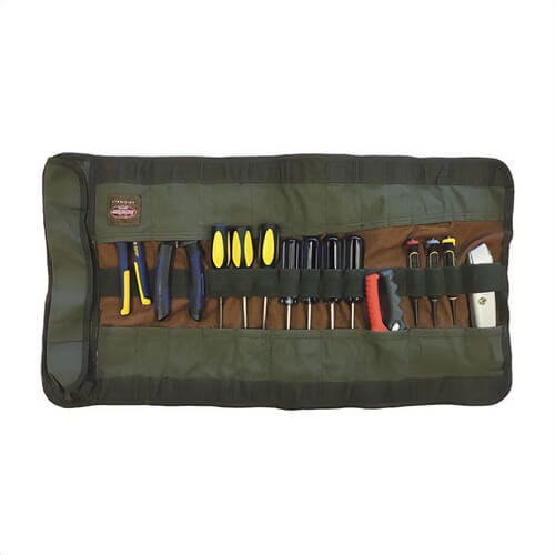 Pull'R Bucket Boss® 70004 Tool Roll 25 Pocket, 4 in dia x 14-1/2 in L Rolled, Duckwear™ Canvas