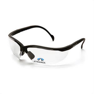 Pyramex® SB1810R25 Bi-Focal Lens Safety Reading Glasses, +2.5 Diopter, Clear Lens, Black, Nylon/Polycarbonate Frame