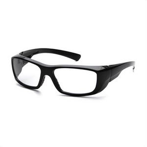 Pyramex® SB7910D20 Bi-Focal Lens Safety Reading Glasses, +2 Diopter, Clear Lens, Black, Nylon Frame, Polycarbonate Lens
