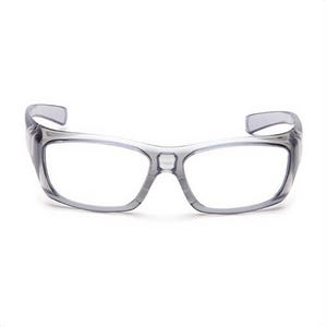 Pyramex® SG7910D15 Emerge® Dual Lens Safety Eyewear, Anti-Scratch, Clear +1.5 Lens, Wrap Around G300 Nylon Frame, Translucent Gray